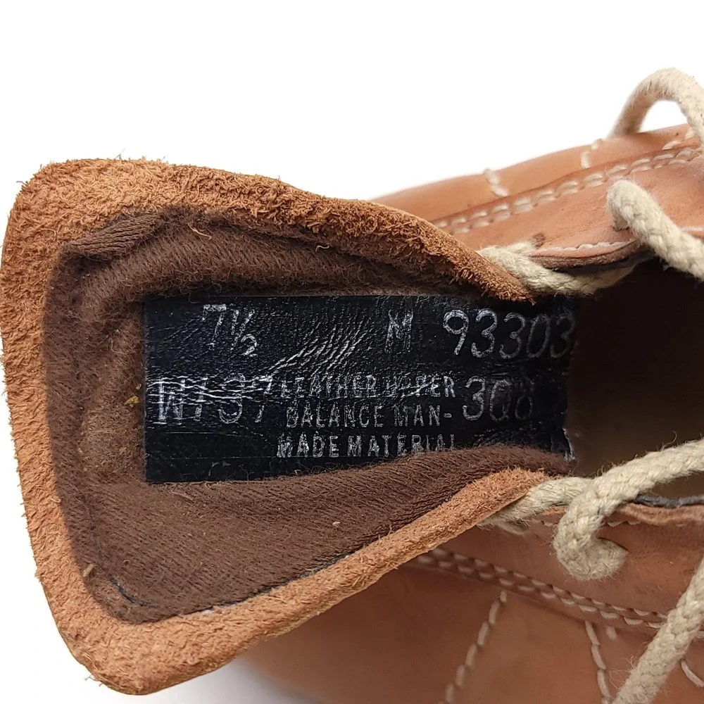 Armadillo Casual Tan Leather Platform‎ Shoes Sunburst Stitch Wedge Oxford 7.5